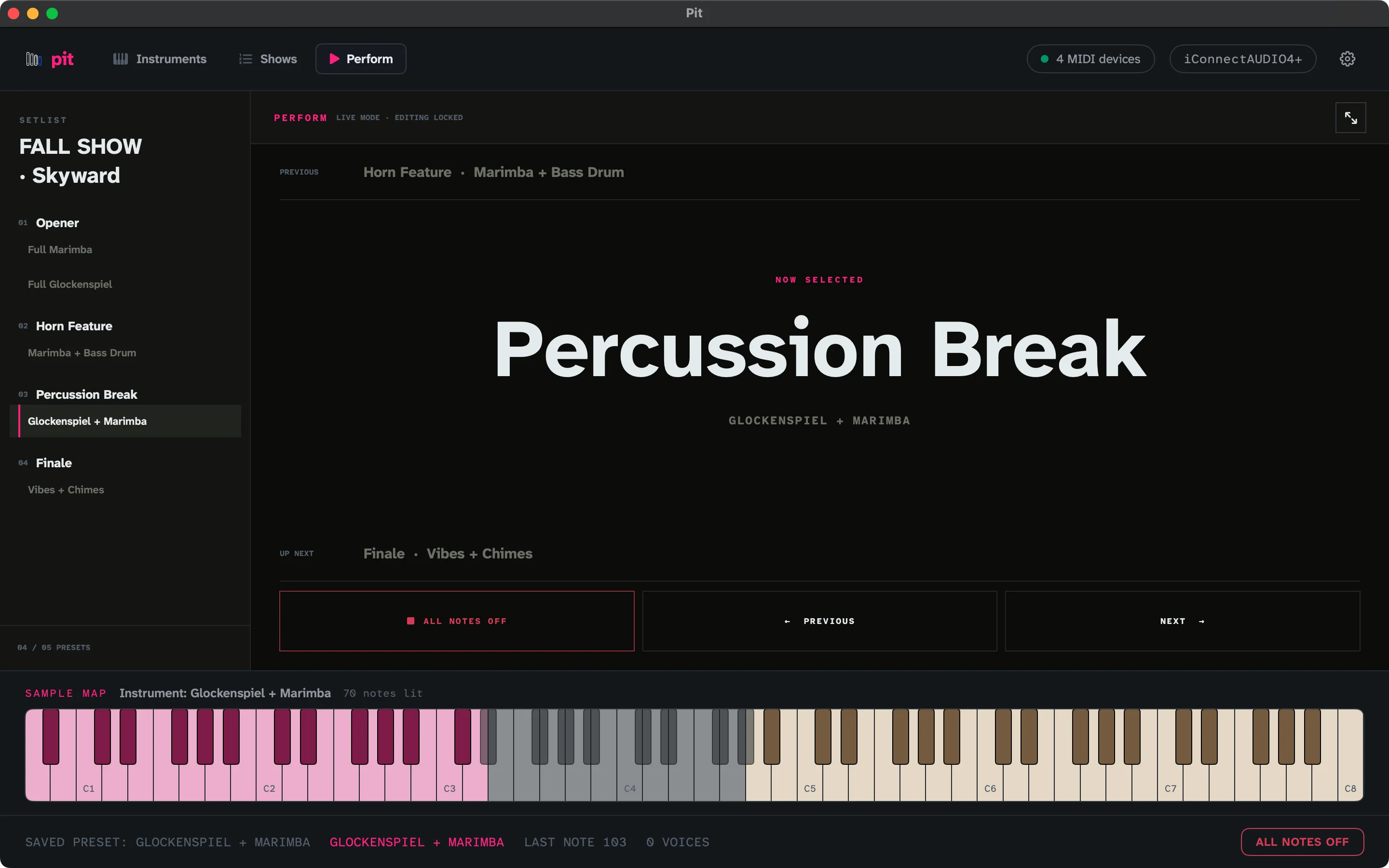 Pit Perform view on Mac